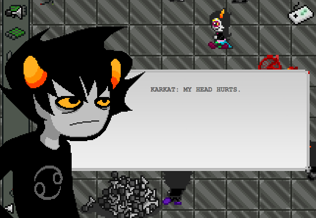 Dialogue from [S] Past Karkat: Wake up. (also known as Alterniabound)